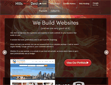 Tablet Screenshot of hillswebdesign.com